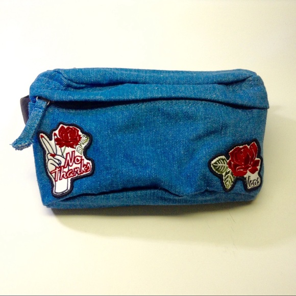 NWT VANS Denim Fanny Pack Embroidered Roses - Picture 4 of 6
